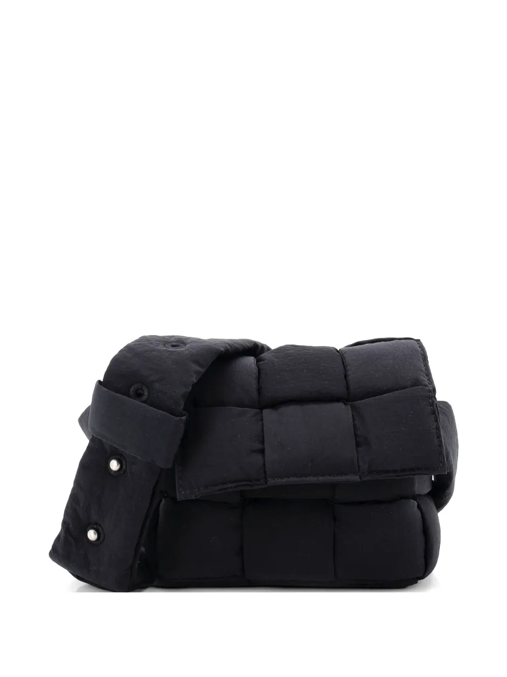 Bottega Veneta Pre-Owned Cassette Maxi Intrecciato Nylon Extra Mini crossbody bag - Nero