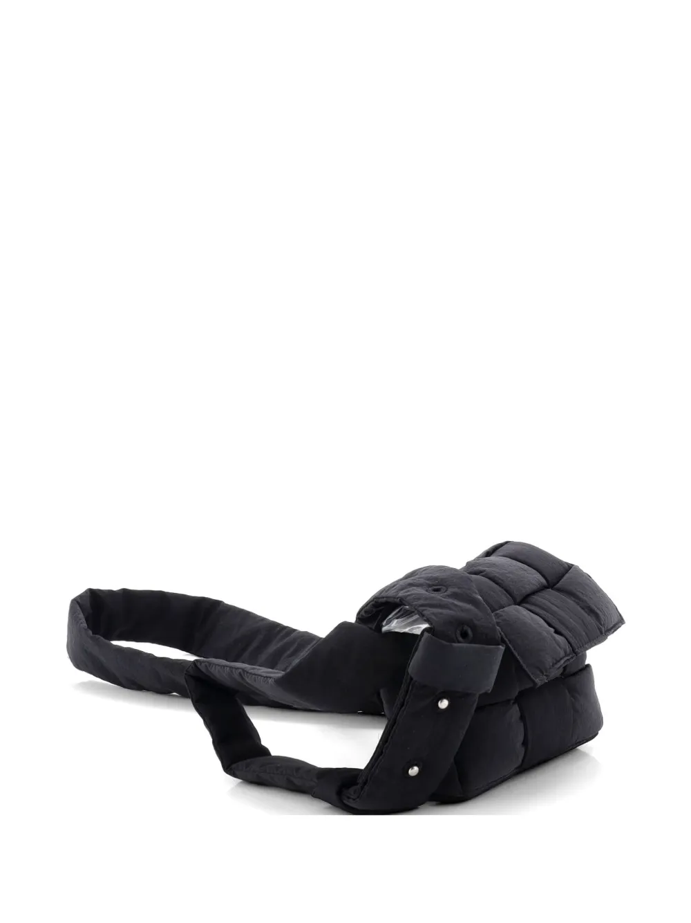 Bottega Veneta Pre-Owned Cassette Maxi Intrecciato Nylon Extra Mini crossbody bag - Nero