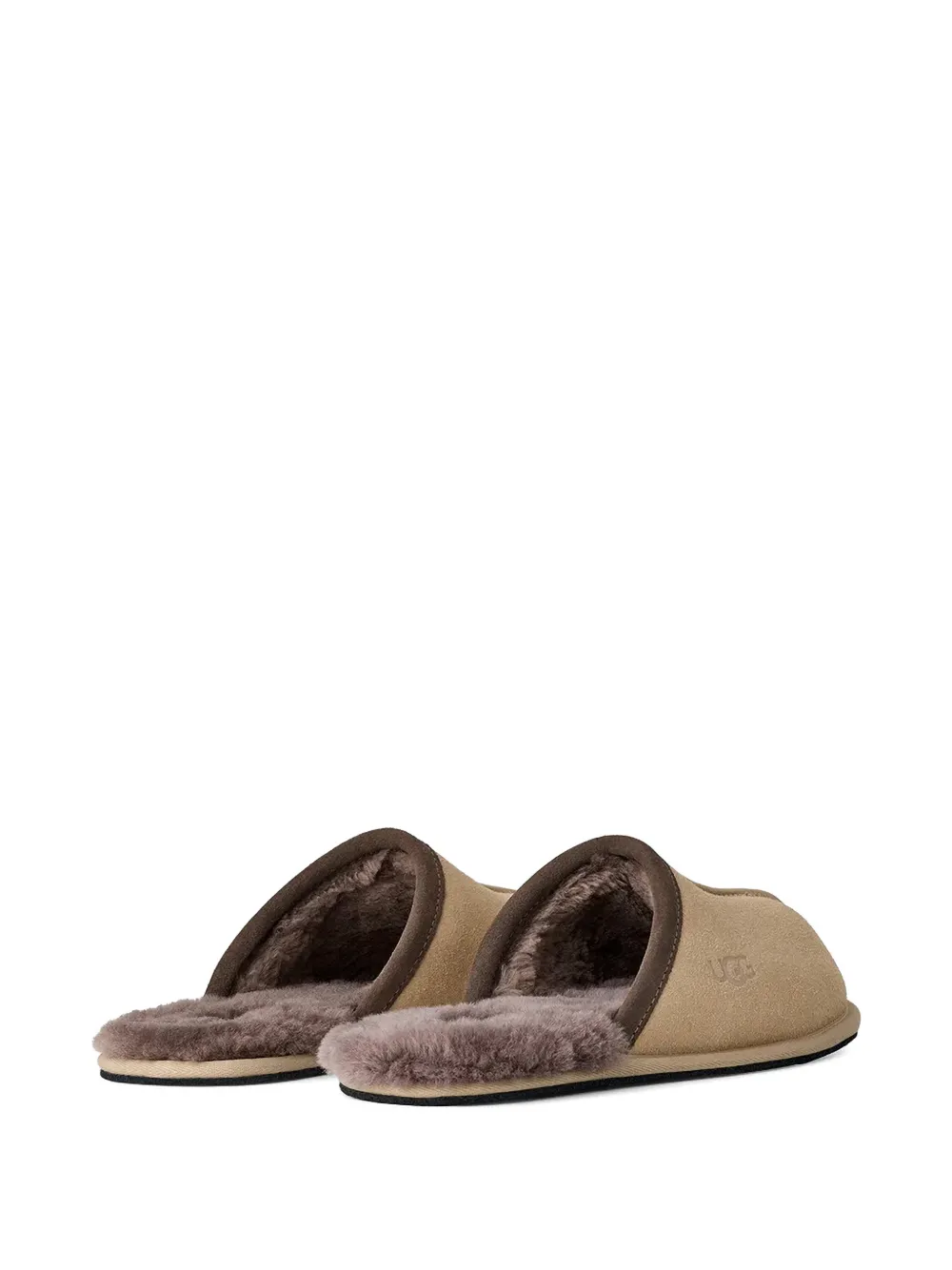 UGG trimmed slippers Beige