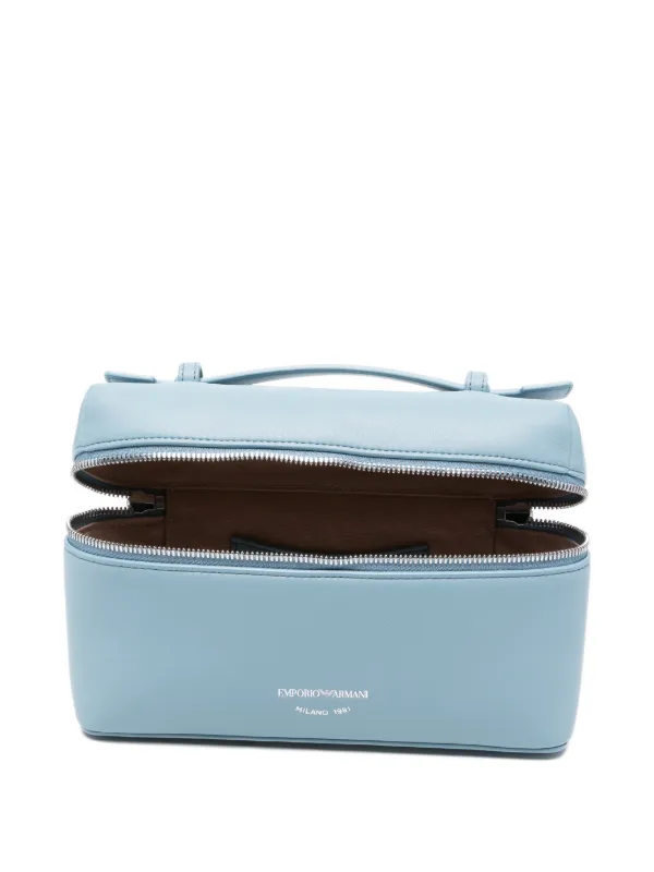 バッグ sEmporio Armani mini leather Emporio Armani Mini Leather Tote Bag | Blue | FARFETCH