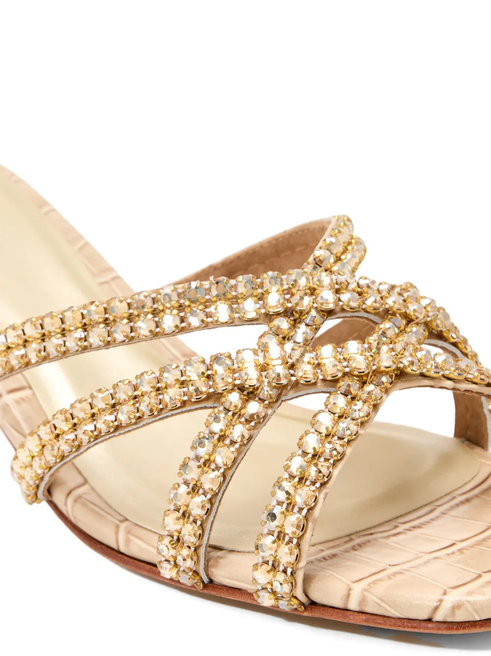 NICOLI Sandalen met verfraaid bandje Beige