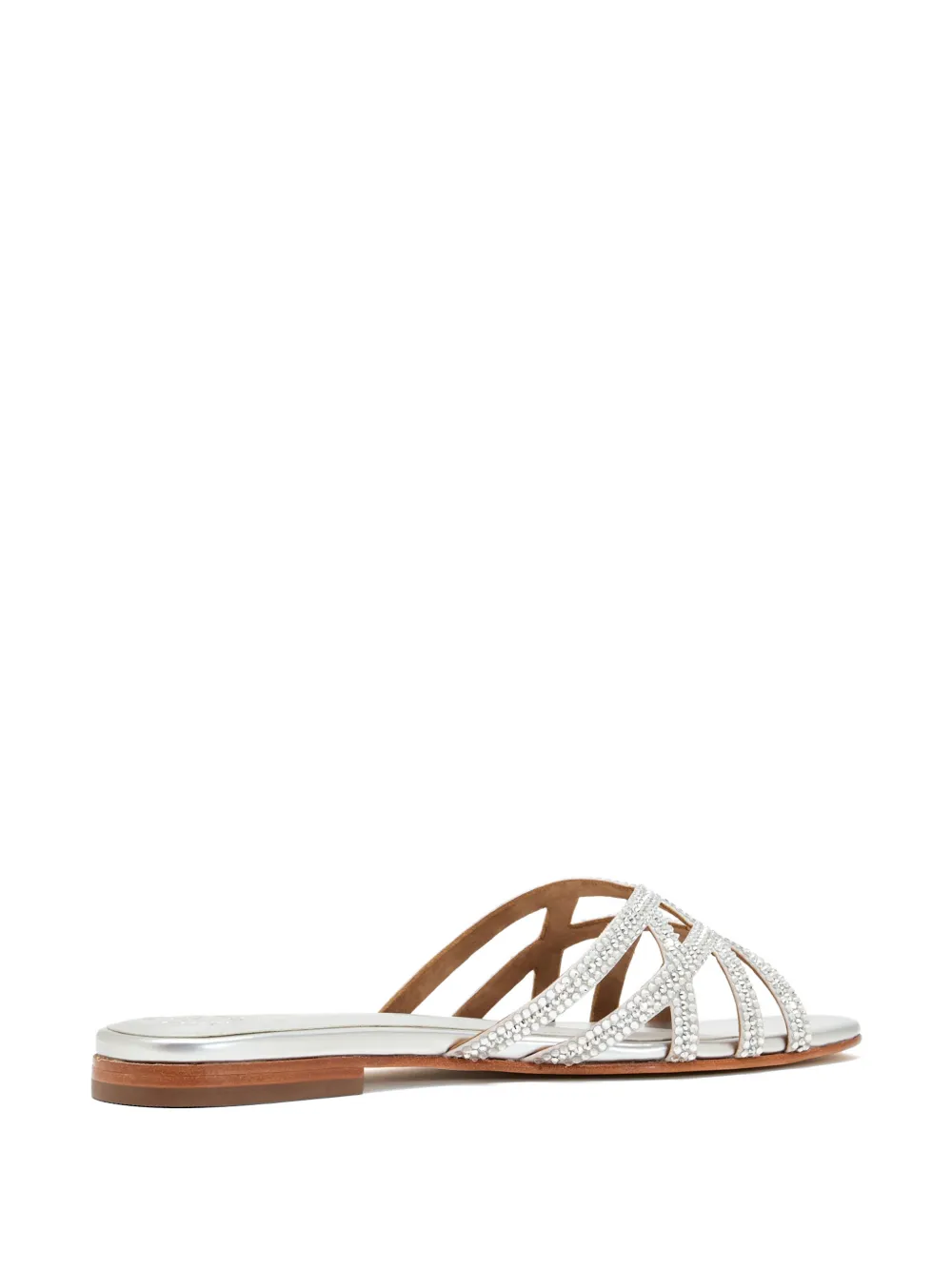 NICOLI Zuri sandalen verfraaid met kristallen Zilver