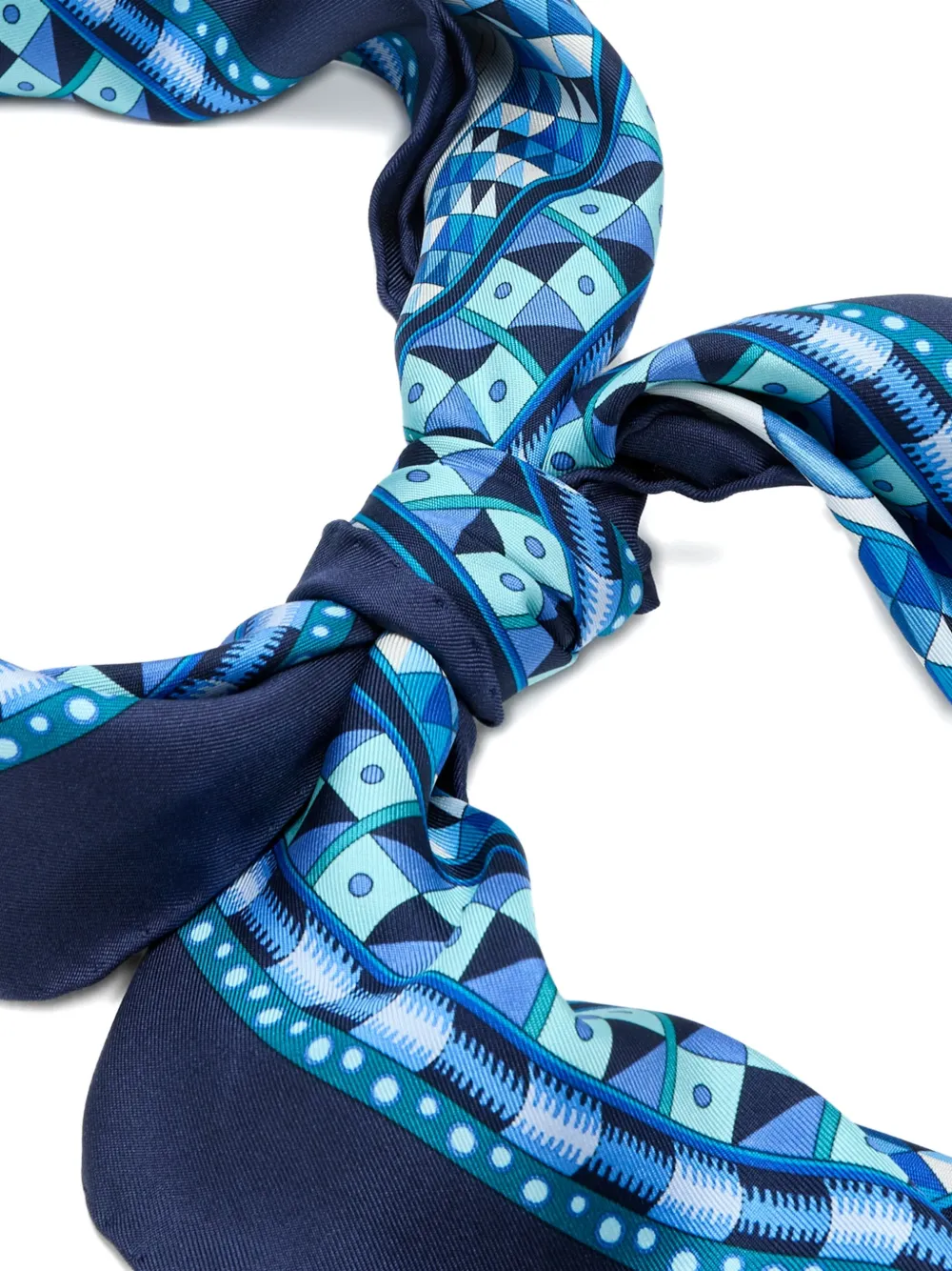  Ferragamo Bufanda Con Animal Print - Azul 