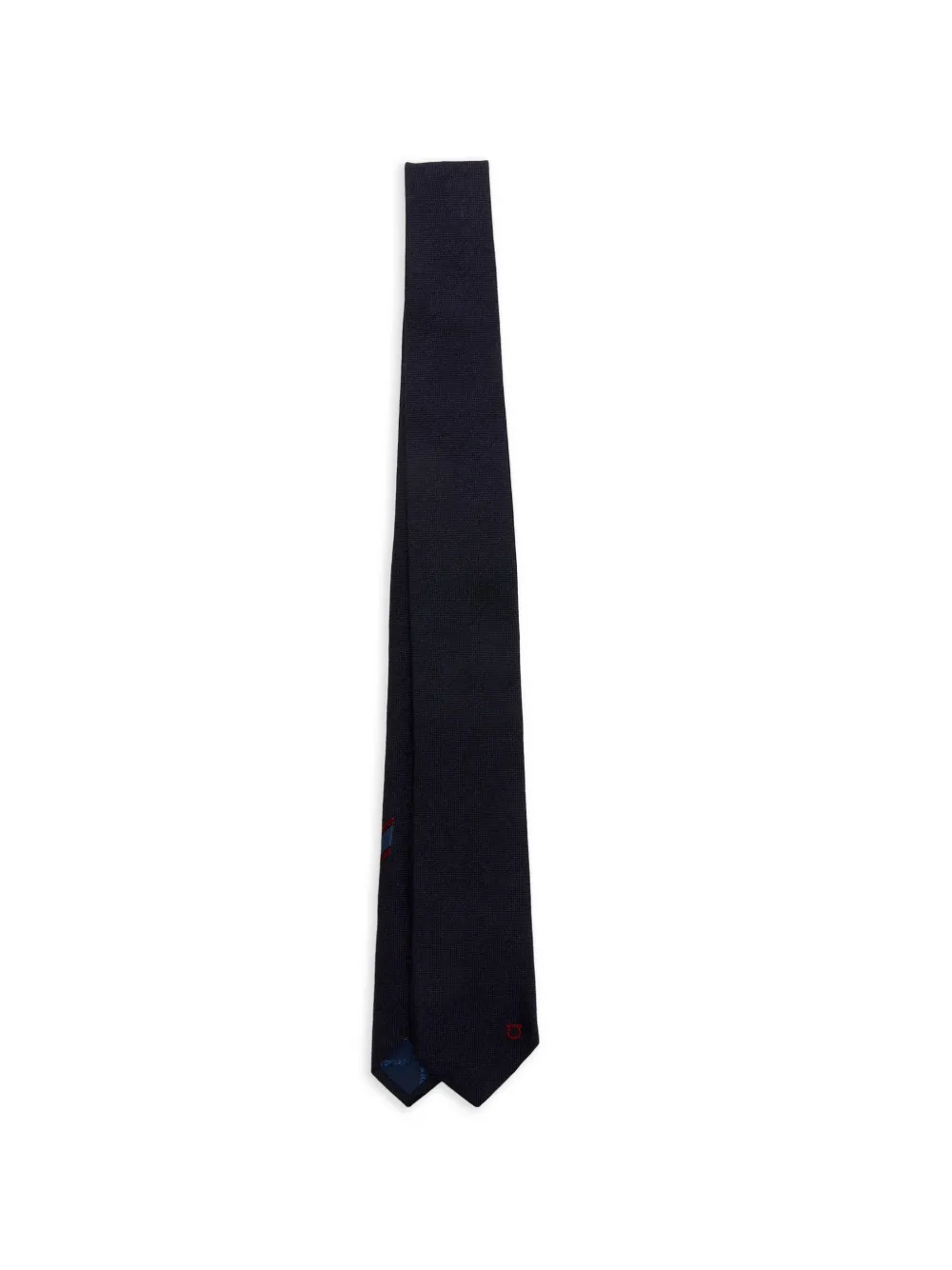 Ferragamo logo tie - Blu
