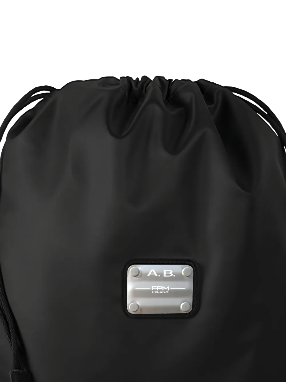  Fpm Milano Sac Cabas à Plaque Logo - Noir 