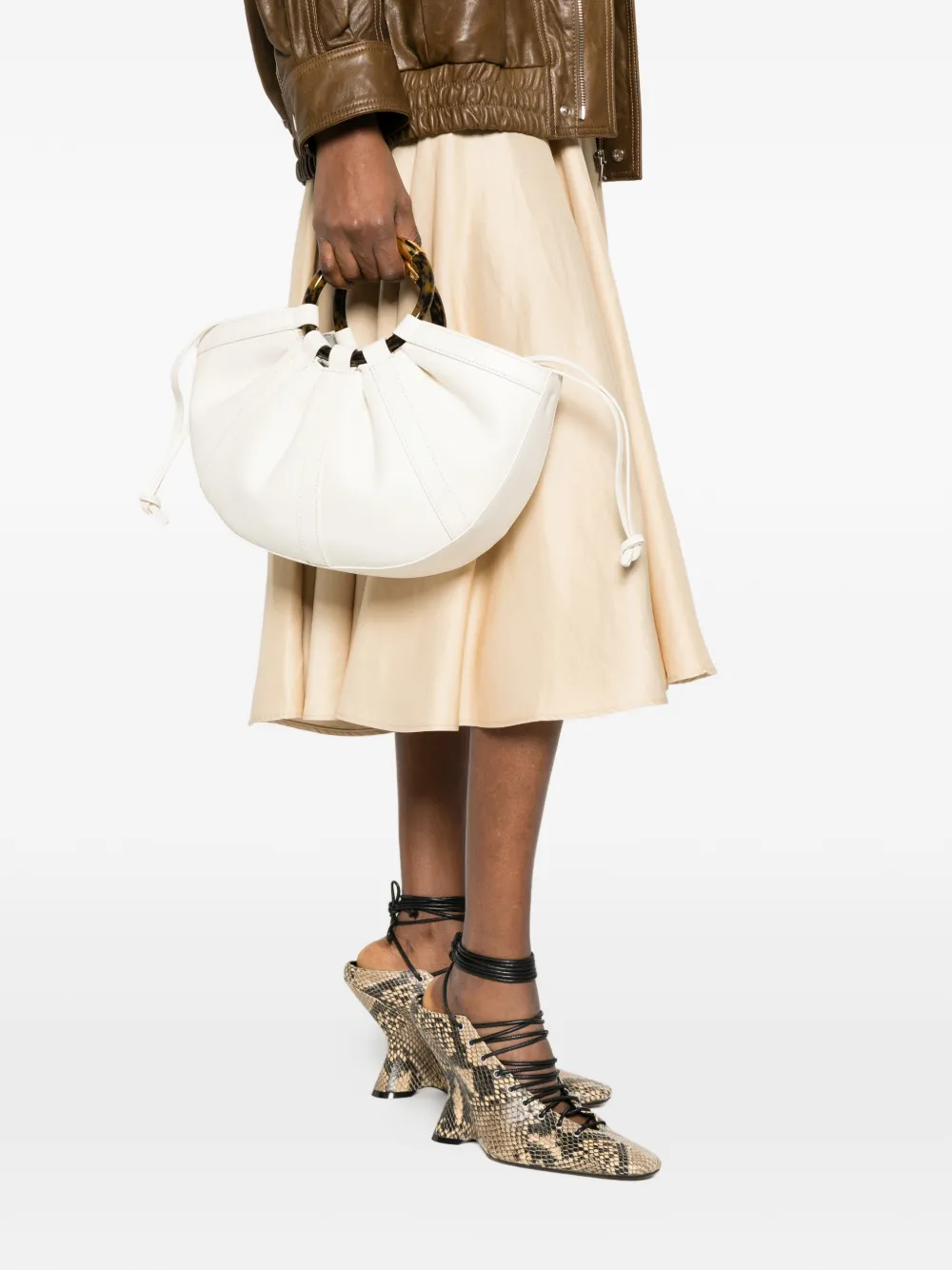 Coccinelle Leren shopper Wit