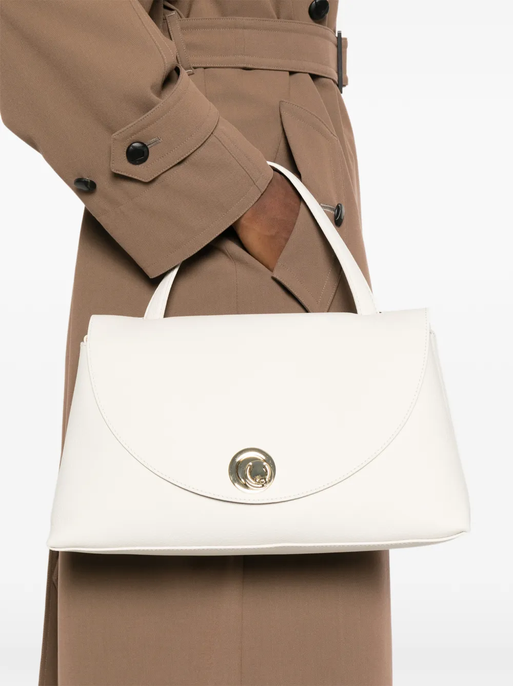 Coccinelle Leren shopper Beige