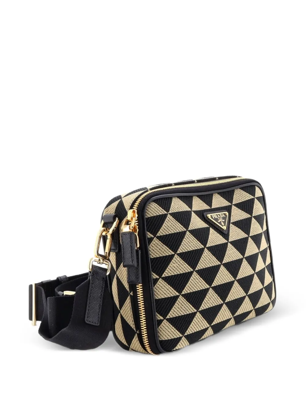 Symbole Zip Around Shoulder Bag Jacquard Crossbody Bag
