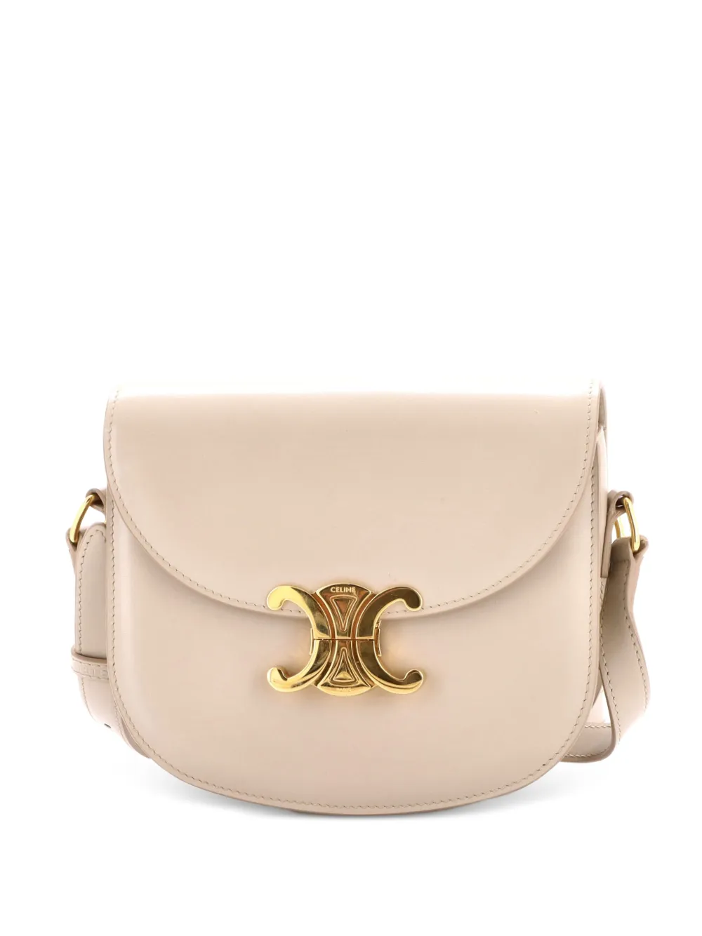 Celine Pre-Owned Triomphe Besace Clea Flap Bag Leather shoulder bag - Toni neutri