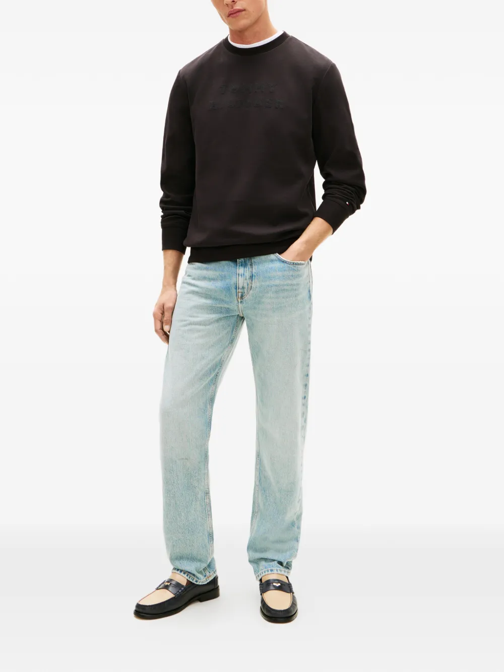  Tommy Hilfiger Logo Sweatshirt - Black 