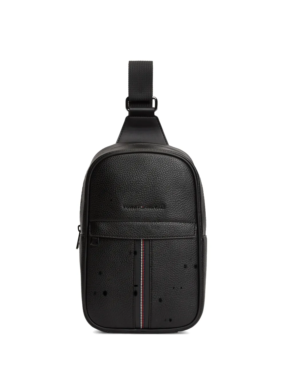 Tommy Hilfiger striped shoulder bag - Nero