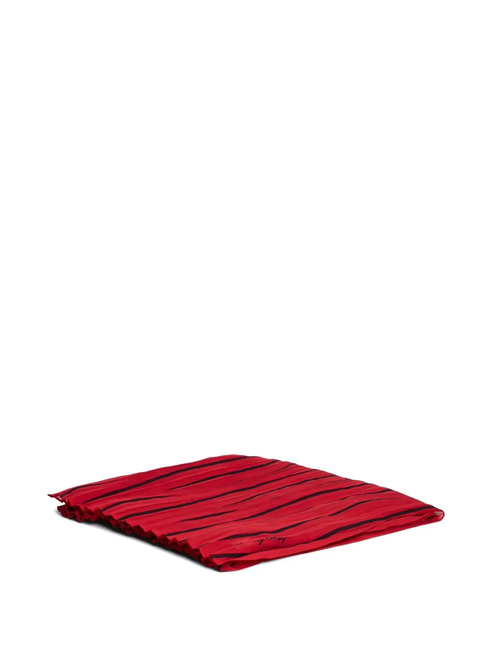  Tommy Hilfiger Striped Pleated Scarf - Red 