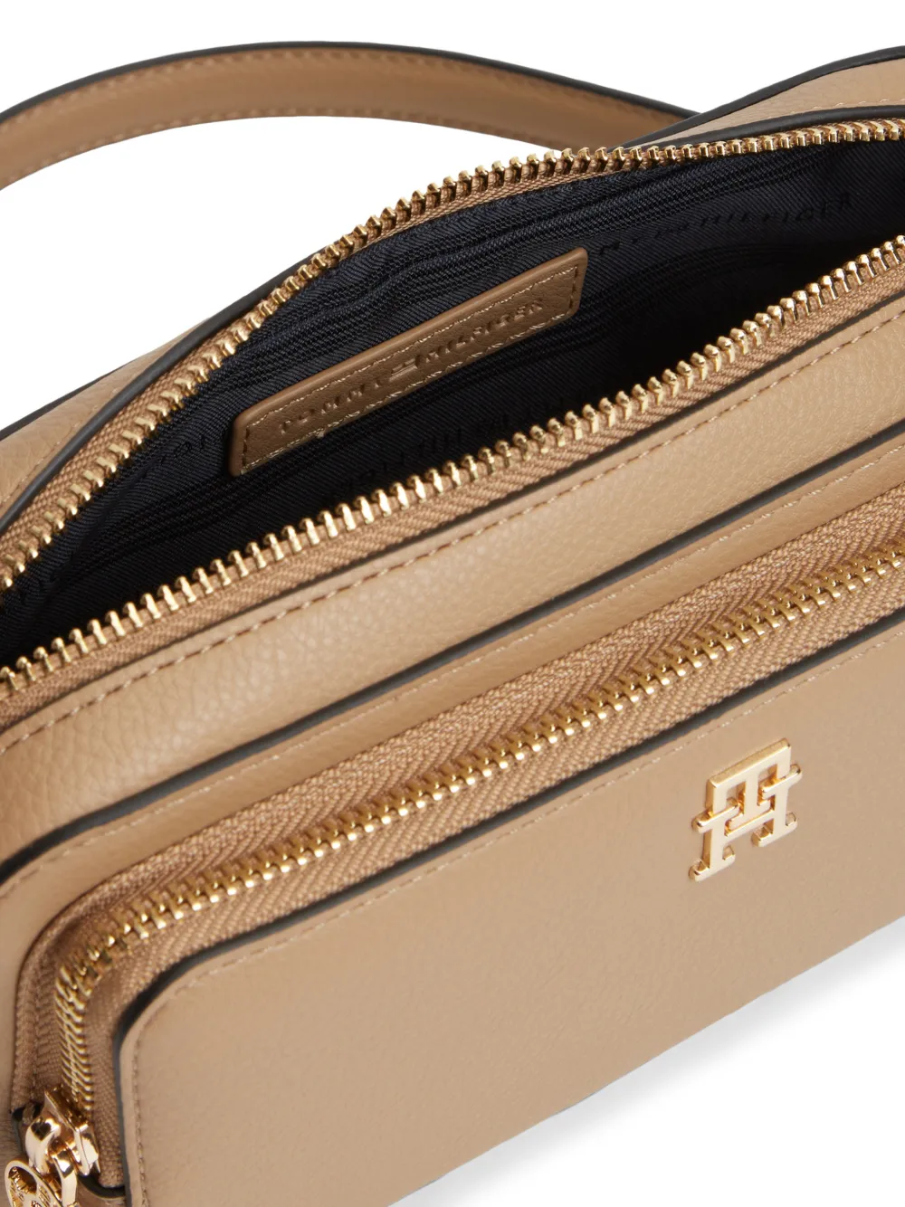 zip logo shoulder bag