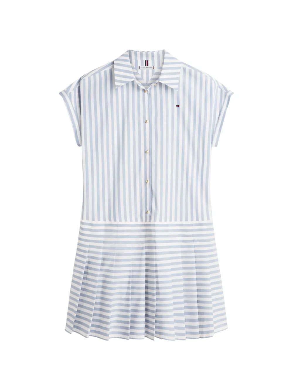 Tommy Hilfiger striped pleated dress - Blu