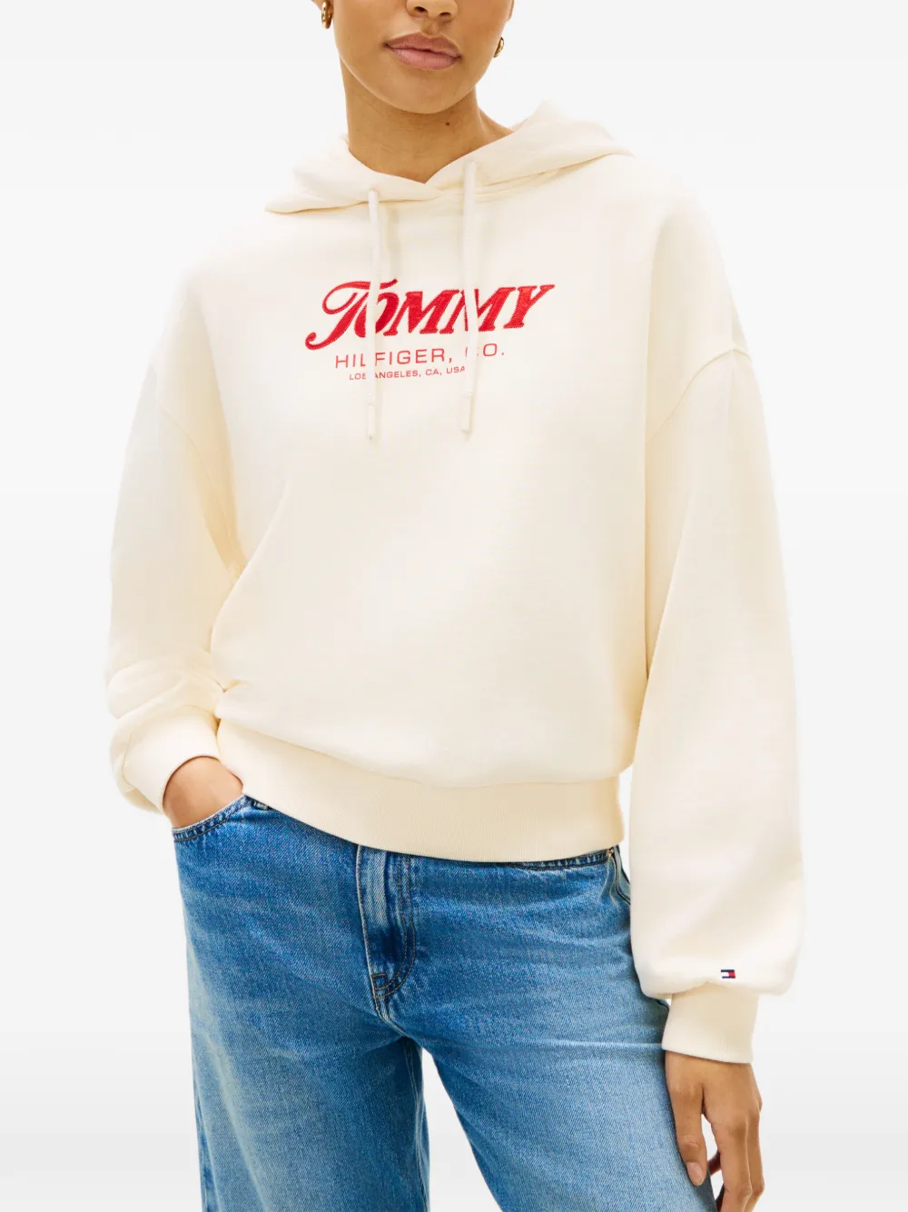Tommy Hilfiger Sweater met capuchon Beige