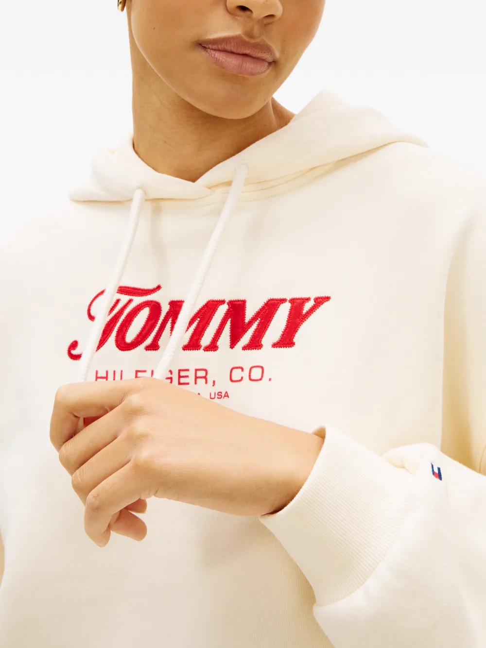 Tommy Hilfiger Sweater met capuchon Beige