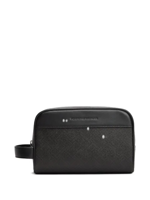 Tommy Hilfiger textured cosmetic bag