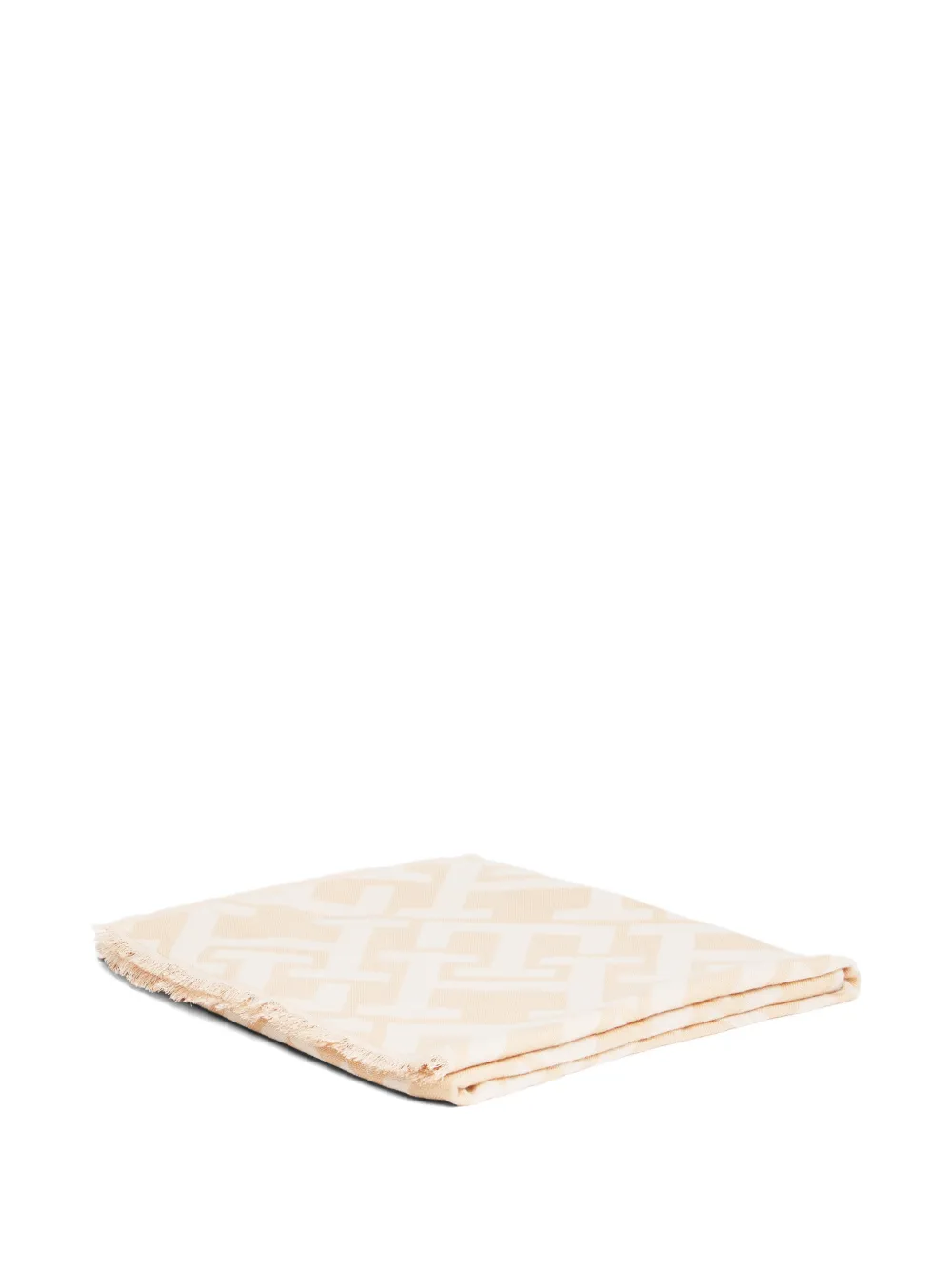 Tommy Hilfiger geometric fringed scarf - Toni neutri