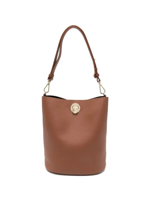 Coccinelle Nikla round-clasp leather shoulder bag