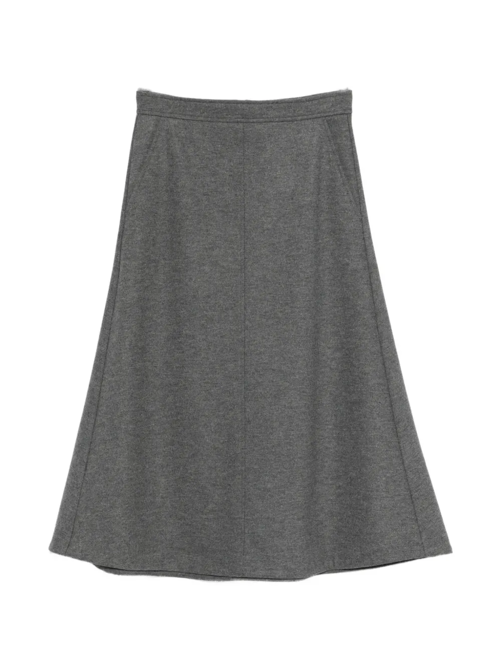 I BLUES pockets A-line midi skirt - Grigio