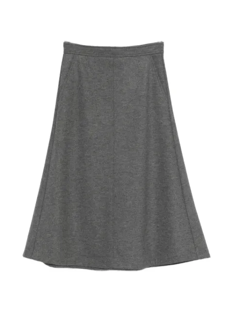 I BLUES pockets A-line midi skirt