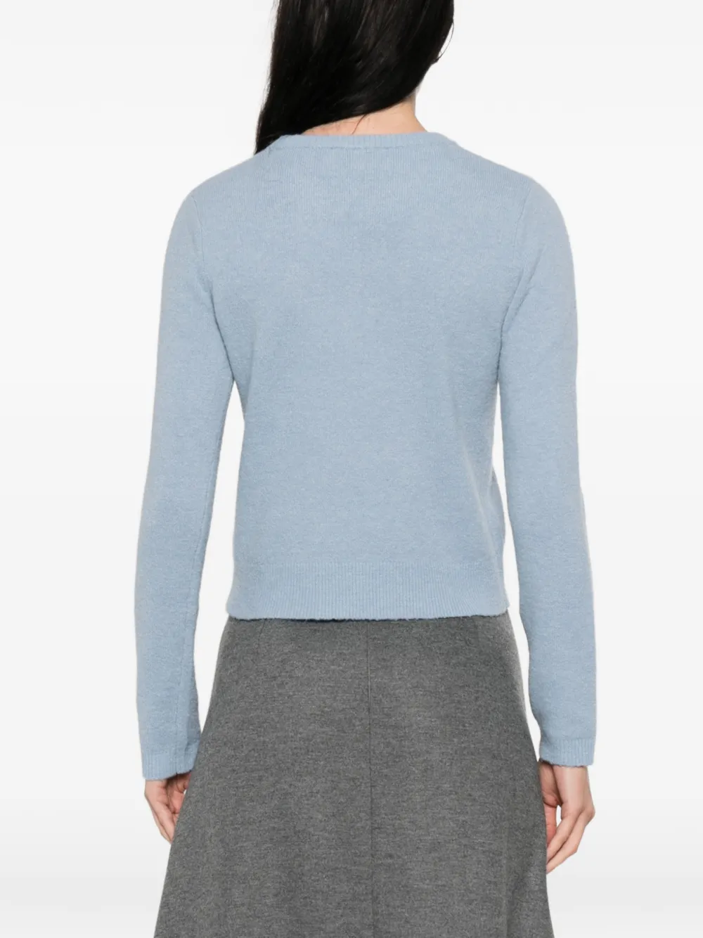 I BLUES Luciana verfraaide trui met ronde hals Blauw