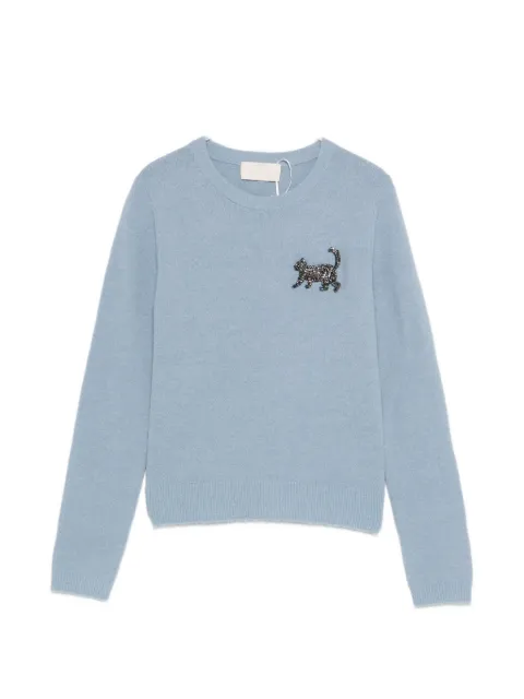 I BLUES Luciana embellished crew-neck sweater