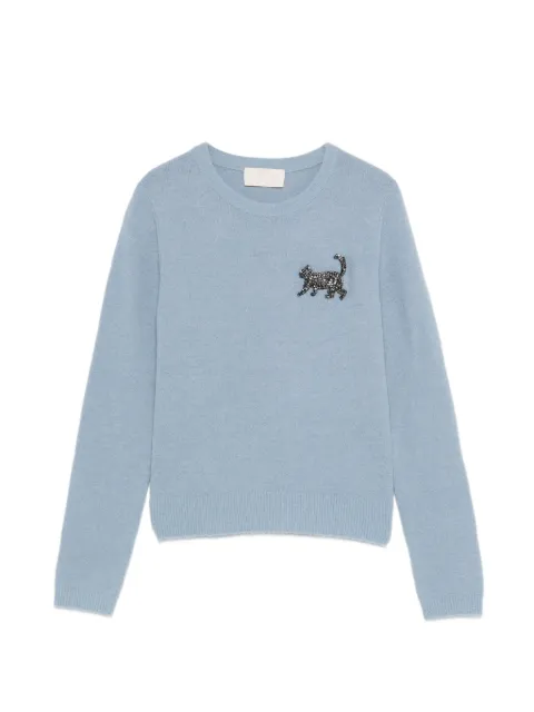 I BLUES Luciana embellished crew-neck sweater