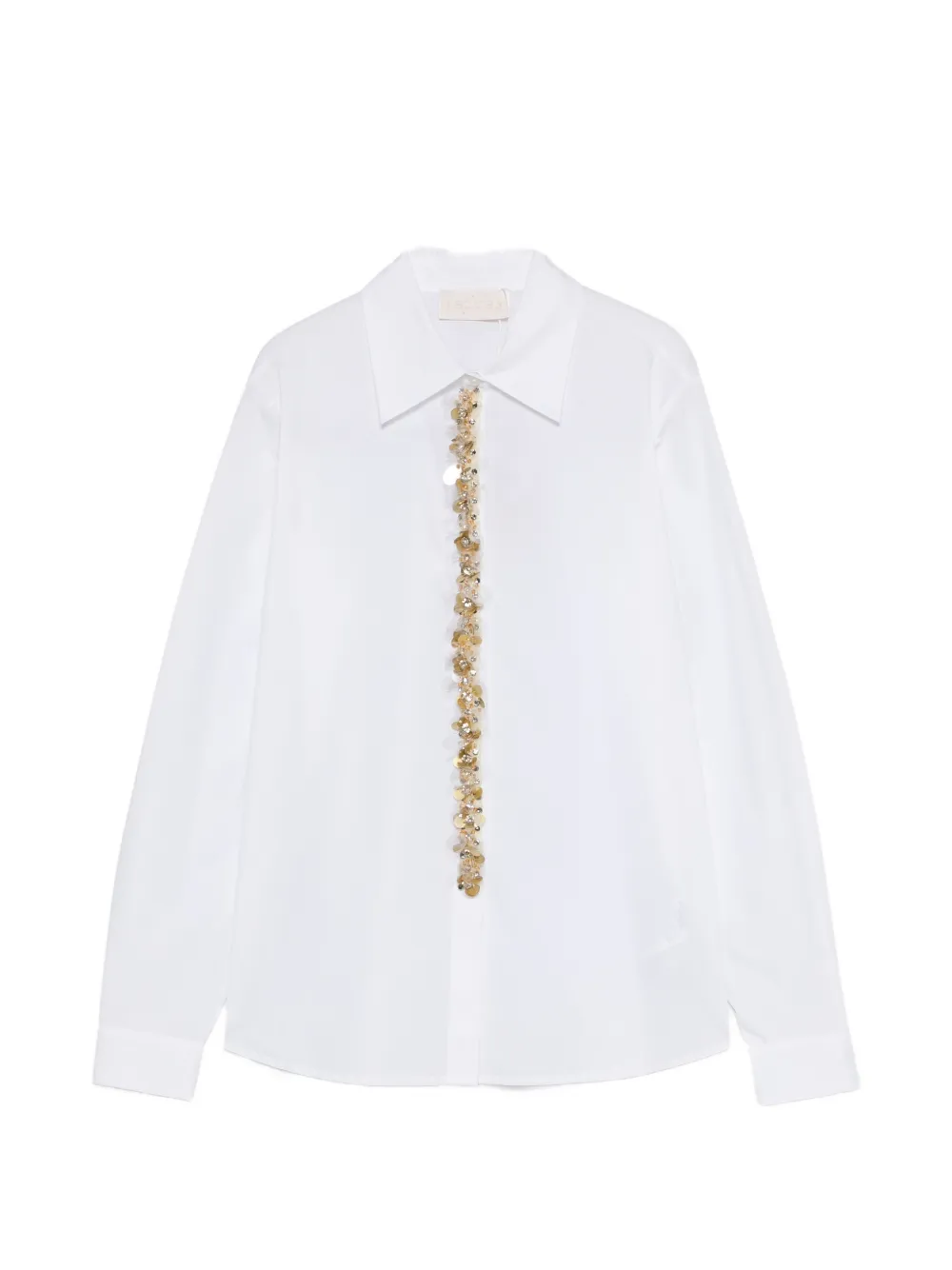 I BLUES Bernini embellished shirt - Bianco