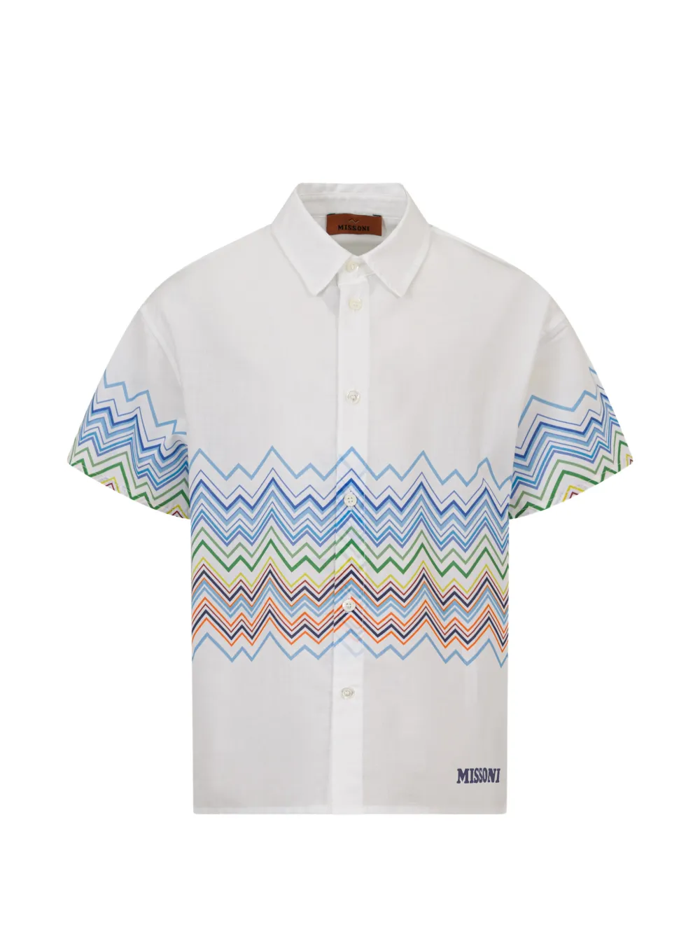 Missoni Kids zig-zag shirt - White