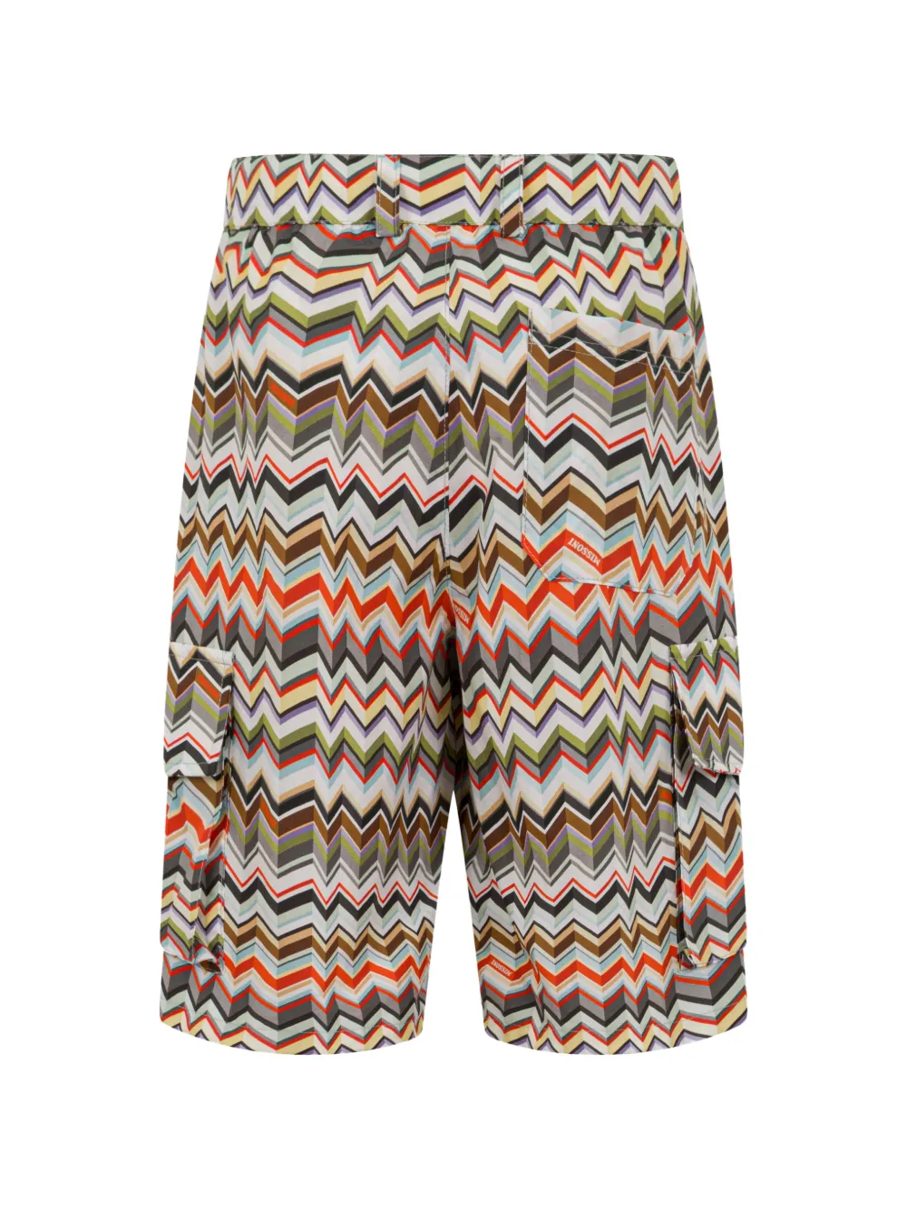 Missoni Kids Cargo shorts met chevron streep Bruin