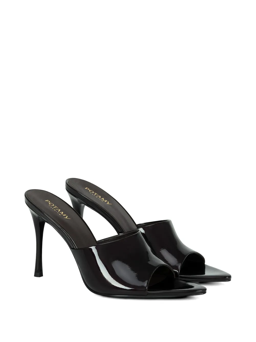 POTAMY Muiltjes met puntige neus Zwart