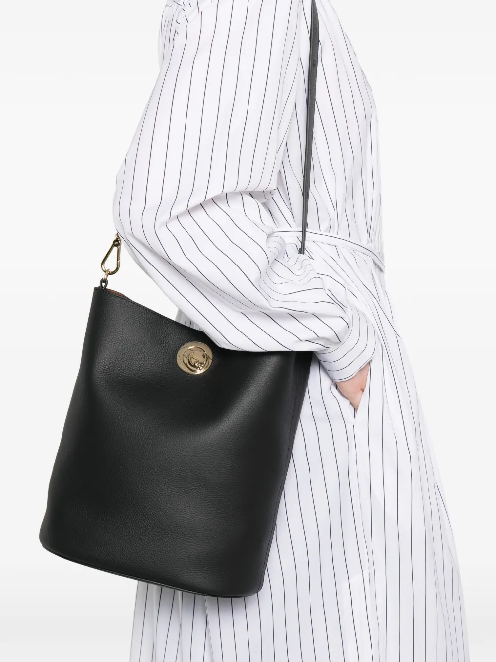  Coccinelle Medium Nikla Tote Bag - Black 