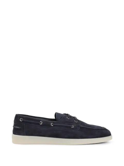 Prada eyelet suede boats