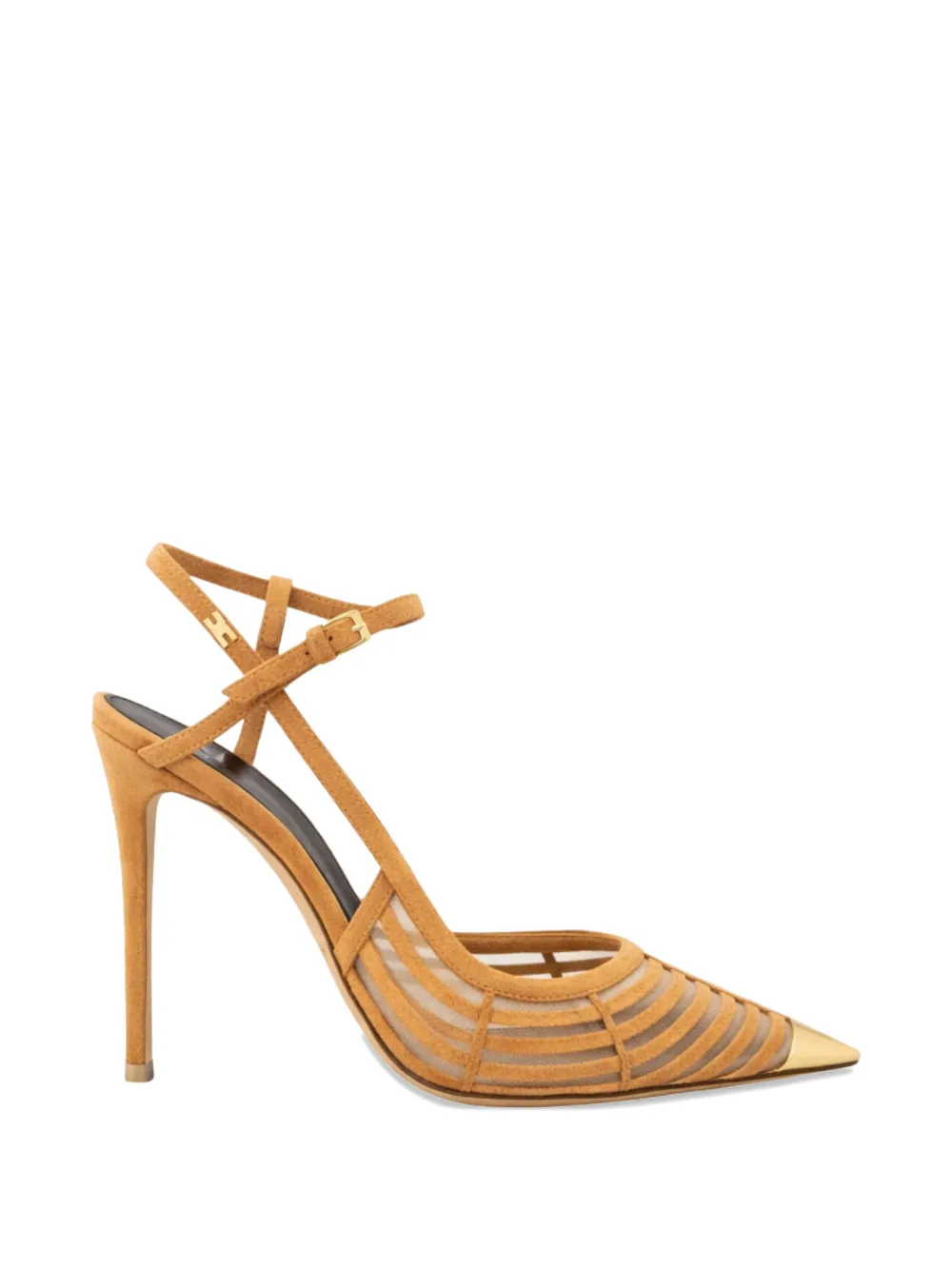 Elisabetta Franchi suede point-toe pumps Beige