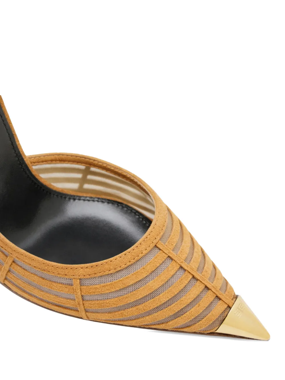 Elisabetta Franchi suede point-toe pumps Beige