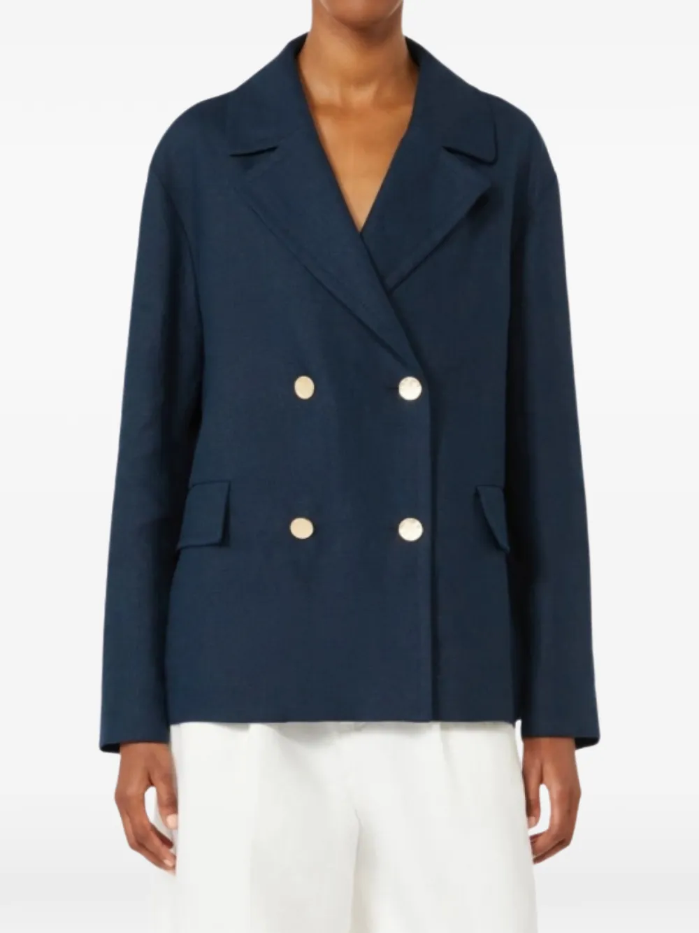  's Max Mara Double-breasted Blazer - Blue 