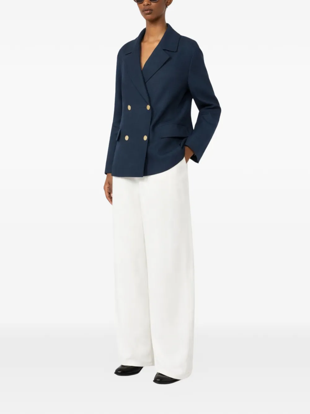  's Max Mara Double-breasted Blazer - Blue 