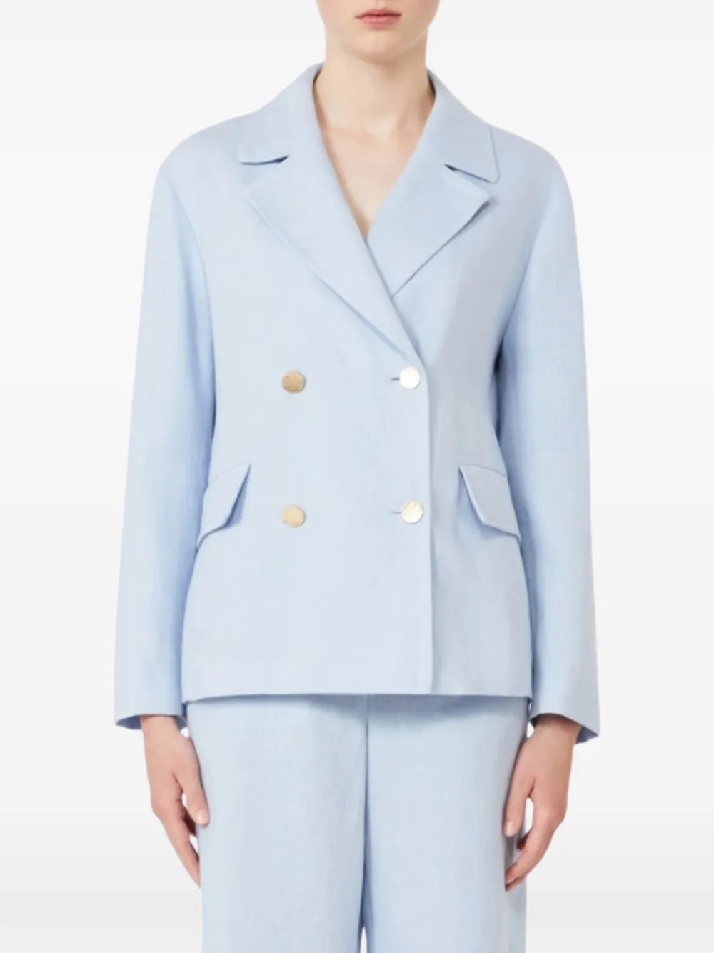  's Max Mara Double-breasted Blazer - Blue 
