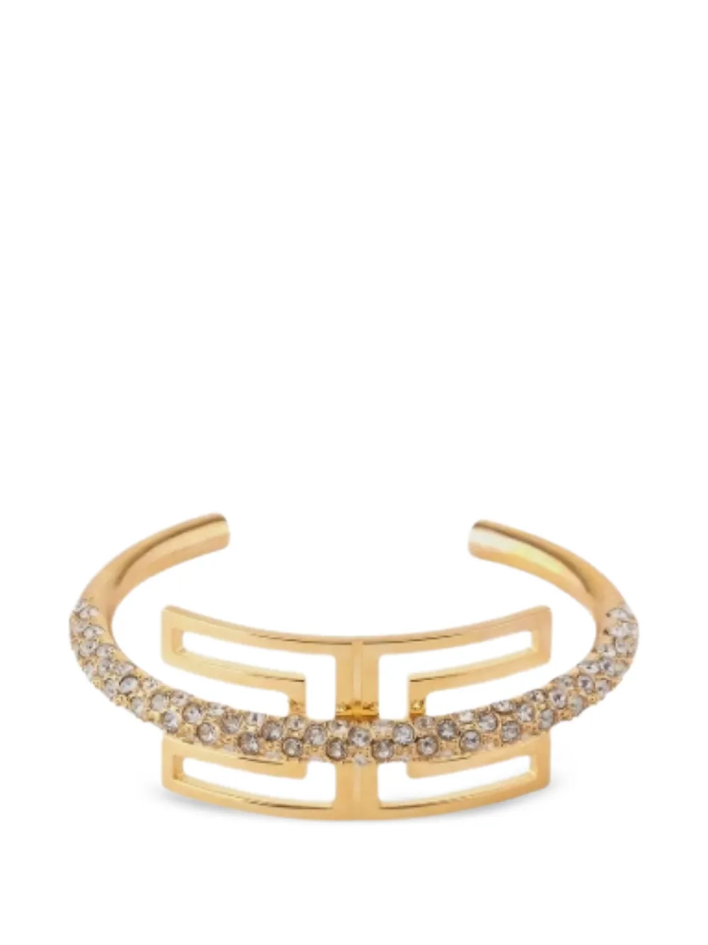 Elisabetta Franchi geometric embellished bracelet - Gold