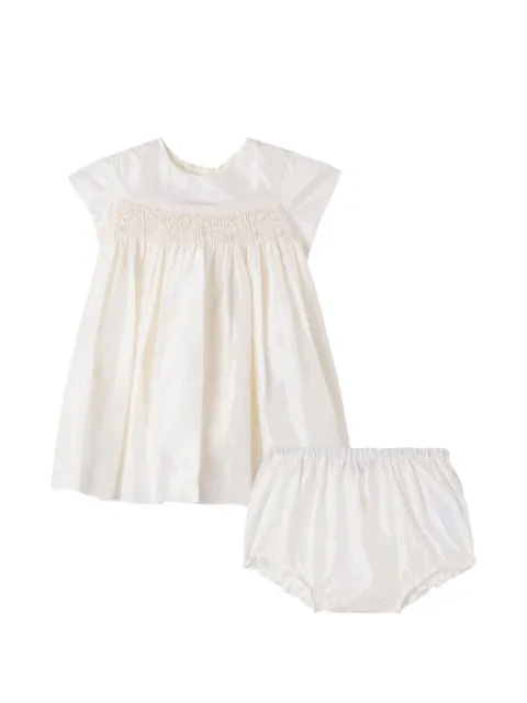 Bonpoint smocked-embroidery dress