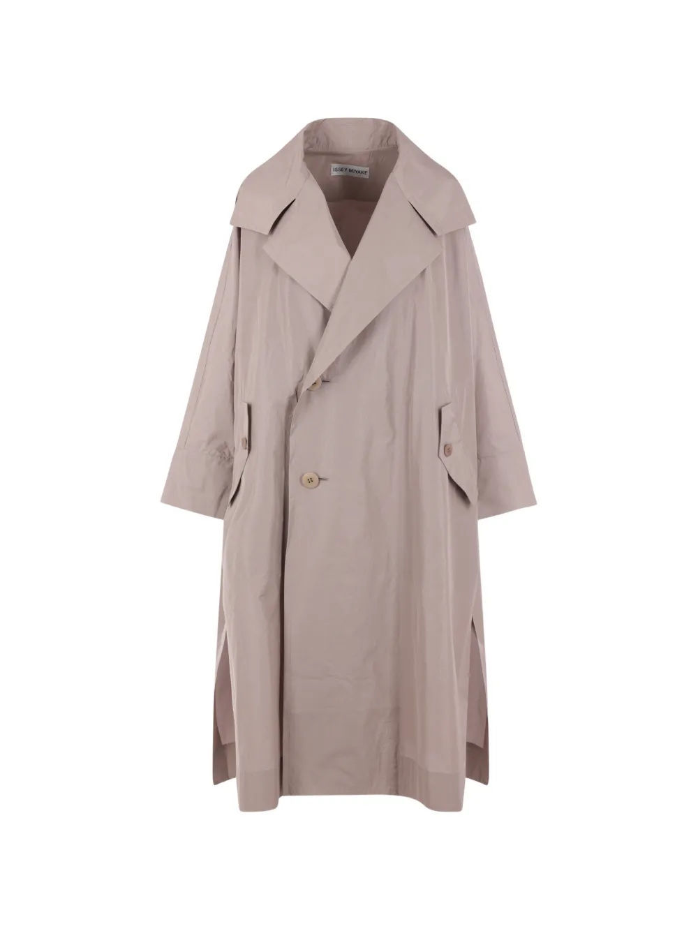 Issey Miyake Akimbo button-closure coat - Toni neutri