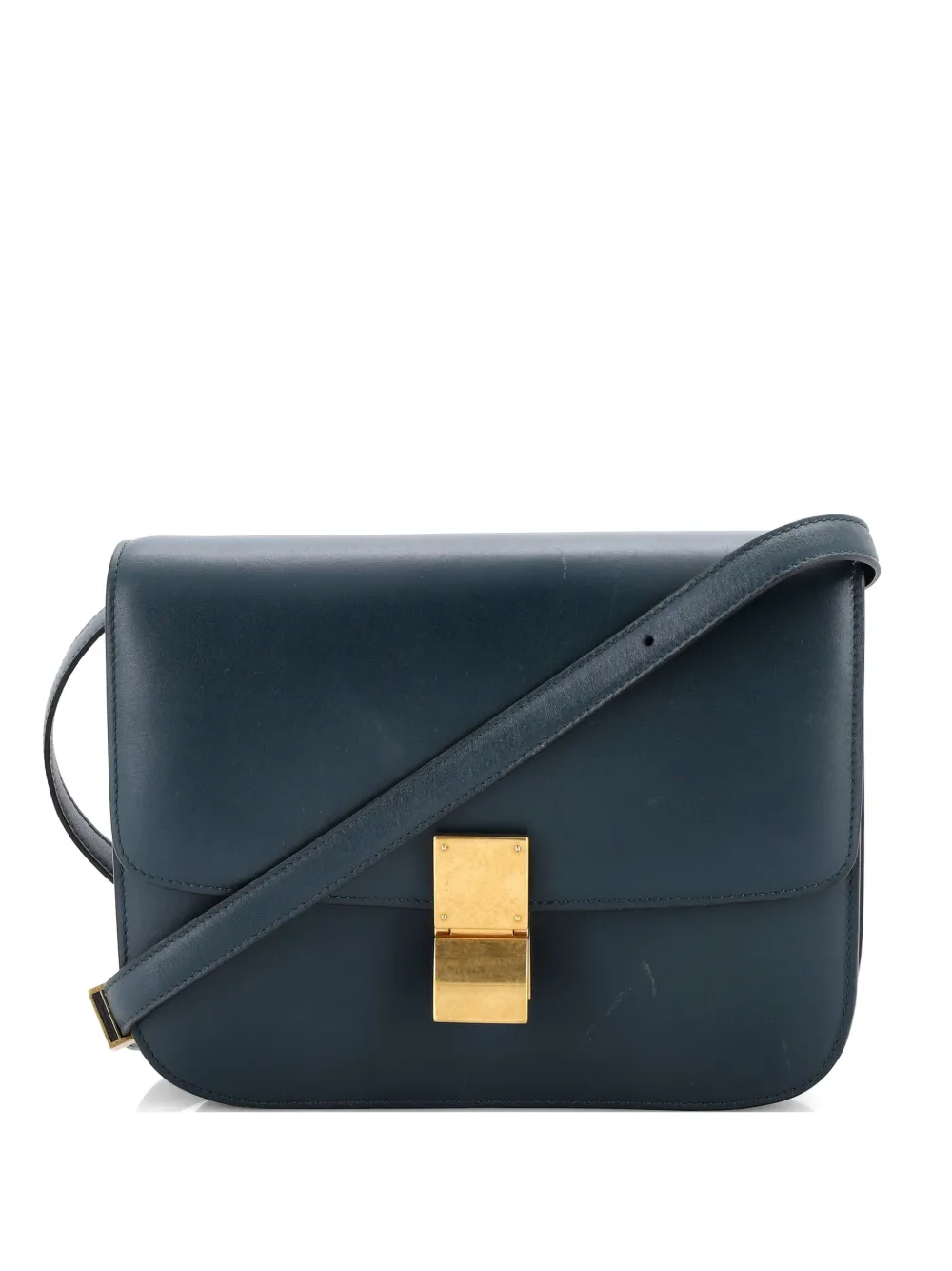 Celine Pre-Owned Classic Box Bag Smooth Leather Medium crossbody bag - Verde