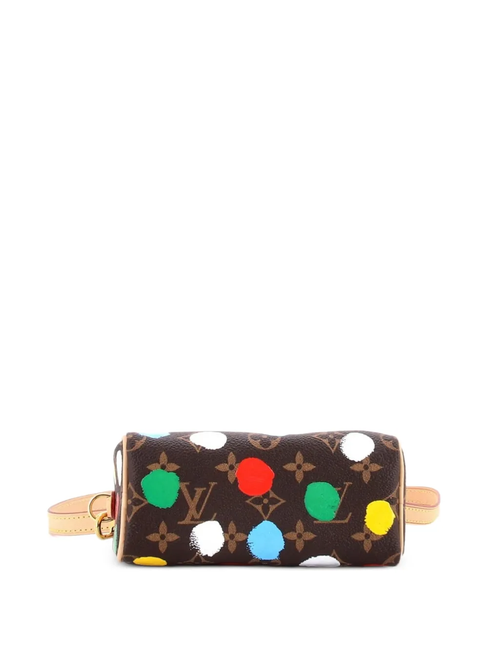 Speedy Bandouliere Nm Bag Yayoi Kusama Painted Dots Monogram Canvas Nano Satchel