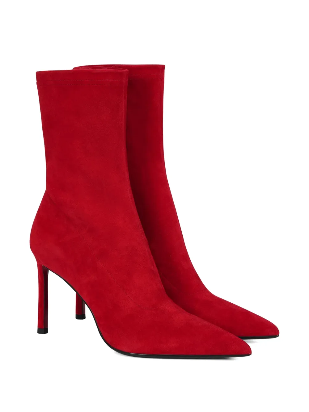  Potamy Pointed Suede Boots - Red 