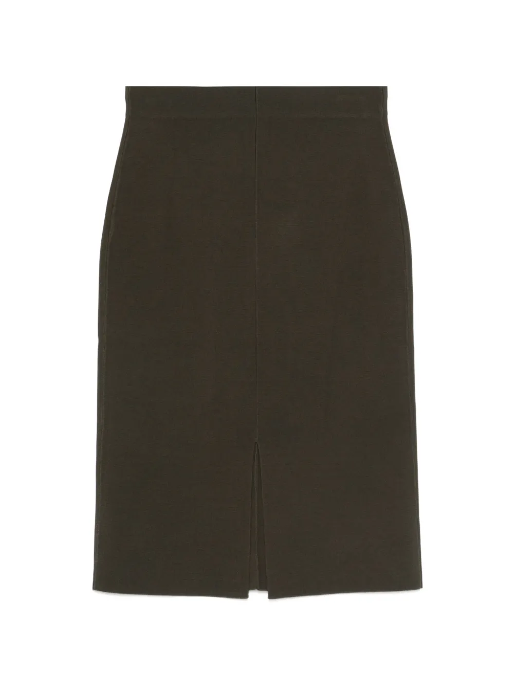 JOSEPH Safir back-zip midi skirt - Verde