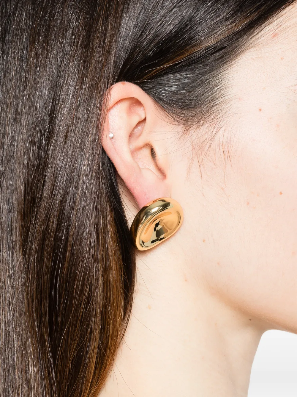  Joseph Pendientes Medium Bean - Dorado 