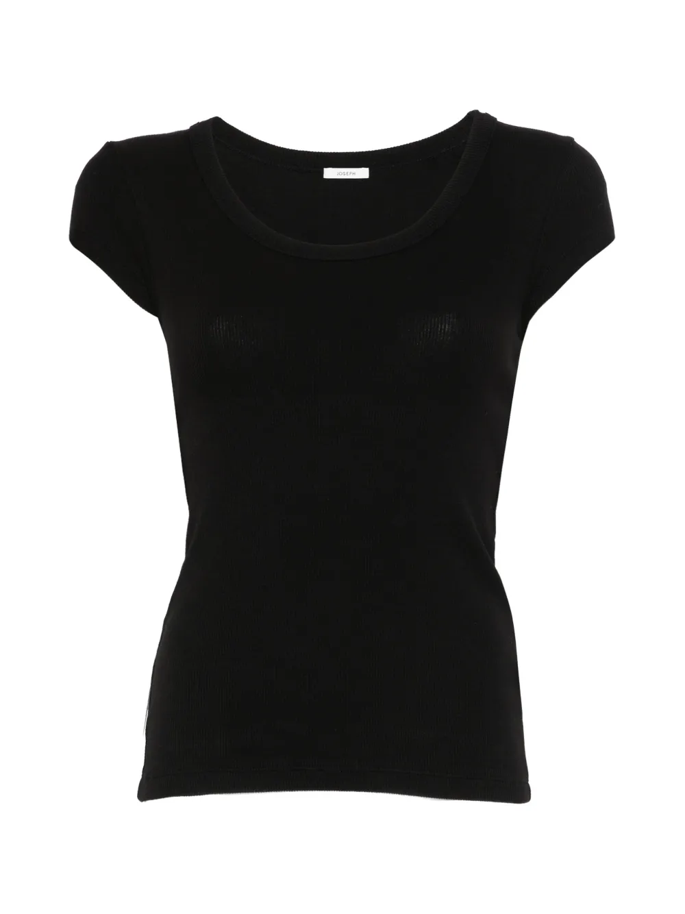 JOSEPH Saba ribbed top - Nero