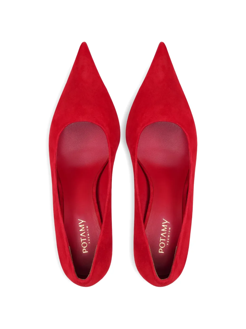 POTAMY Pumps met puntige neus Rood