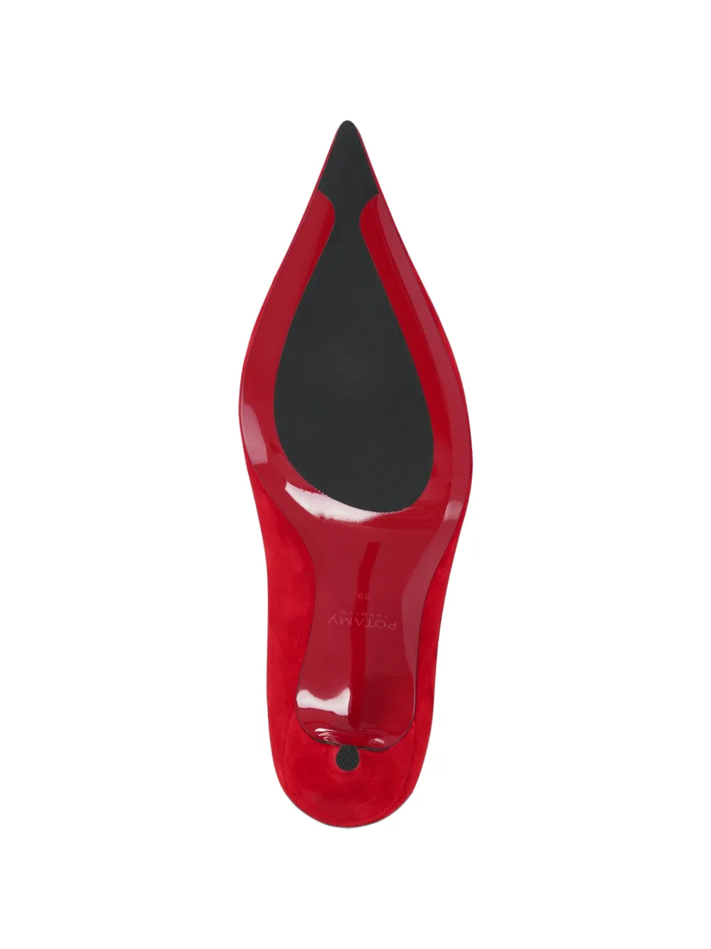 POTAMY Pumps met puntige neus Rood